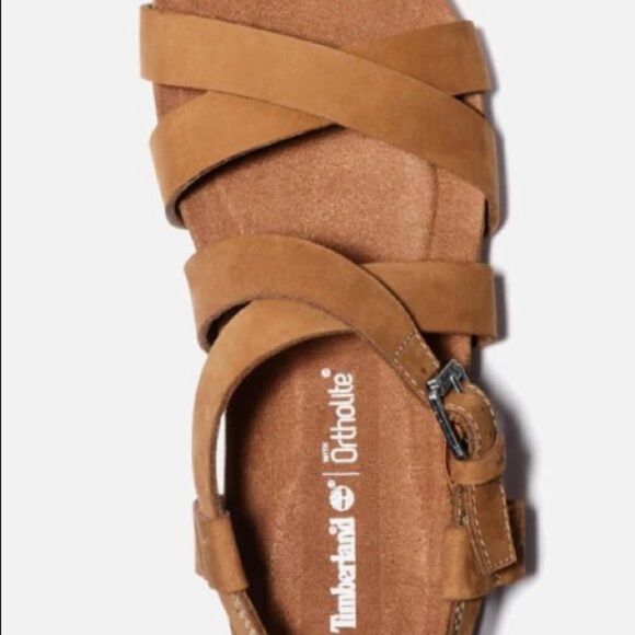 TIMBERLAND Sz 9.5 Malibu Waves Double Strap Leather  Sandals - Picture 3 of 15